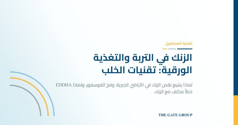غلاف مقال الزنك في التربة والتغذية الورقية