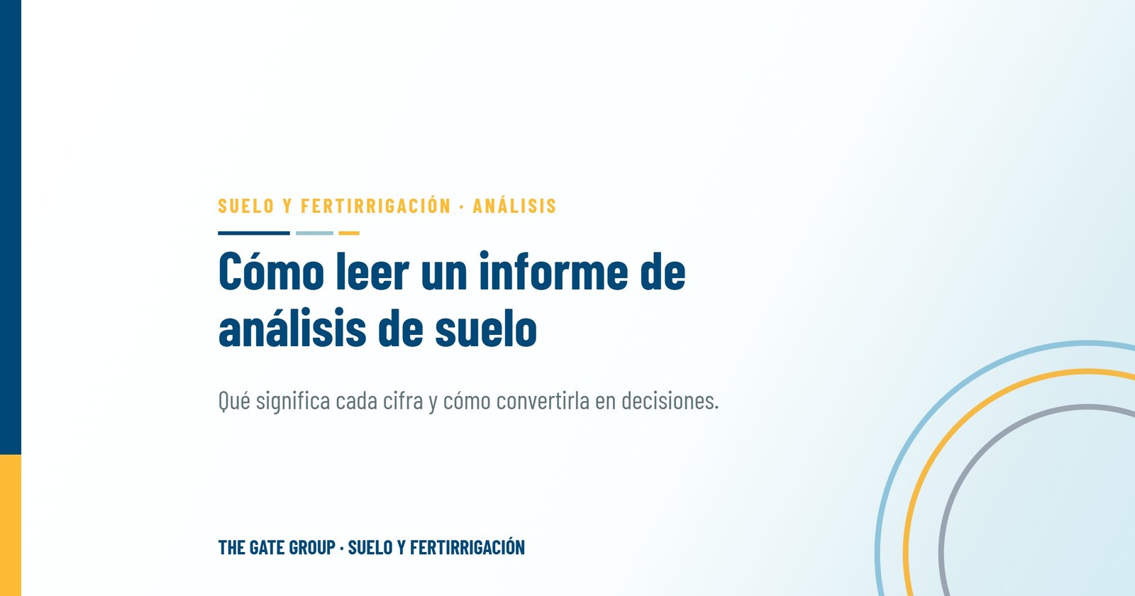 Cómo leer un informe de análisis de suelo