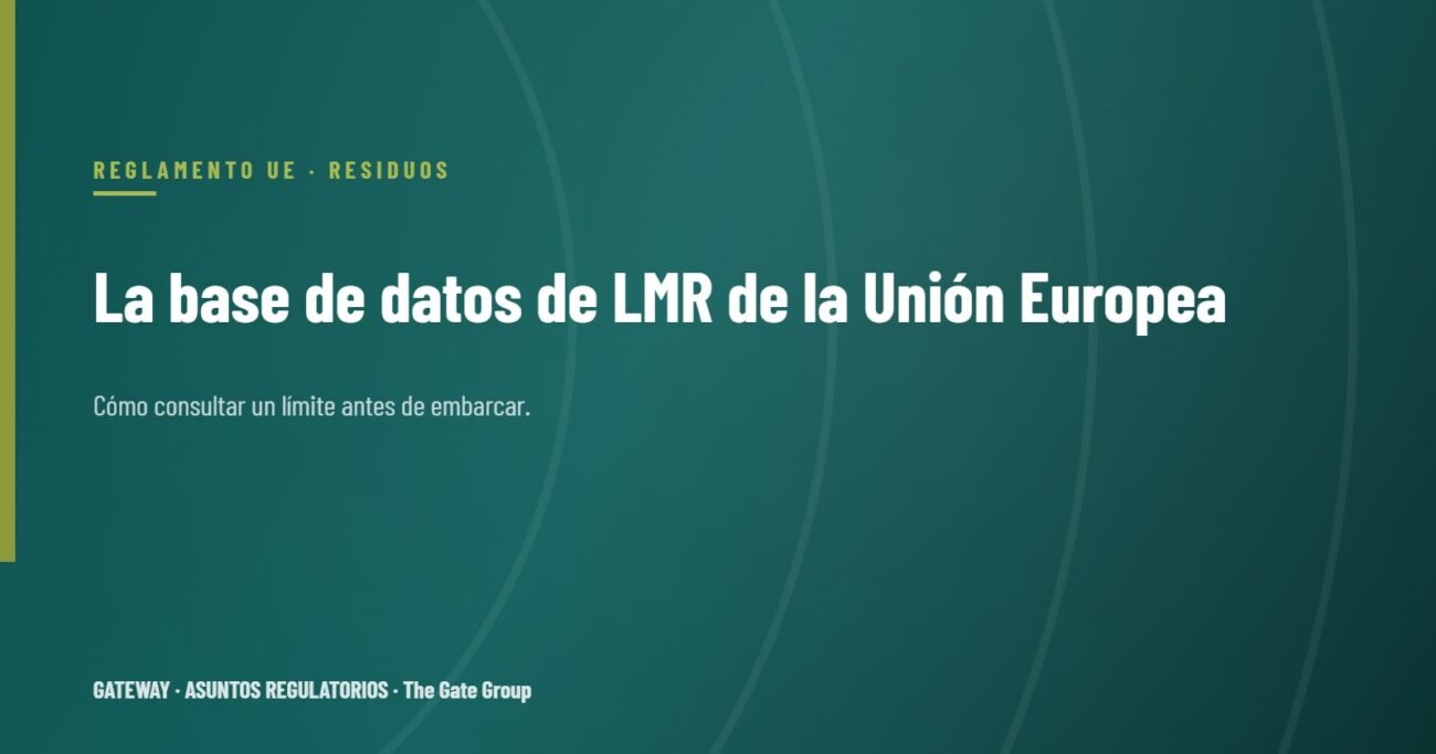 La base de datos de LMR de la UE: cómo consultar un límite antes de embarcar