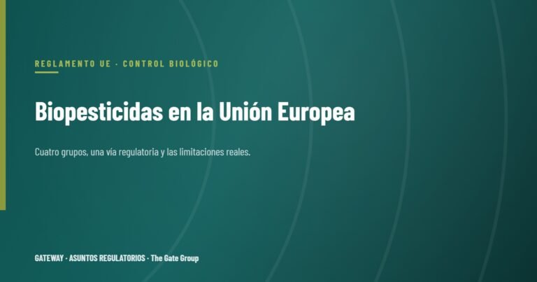 Biopesticidas: la respuesta de la UE a la dependencia química