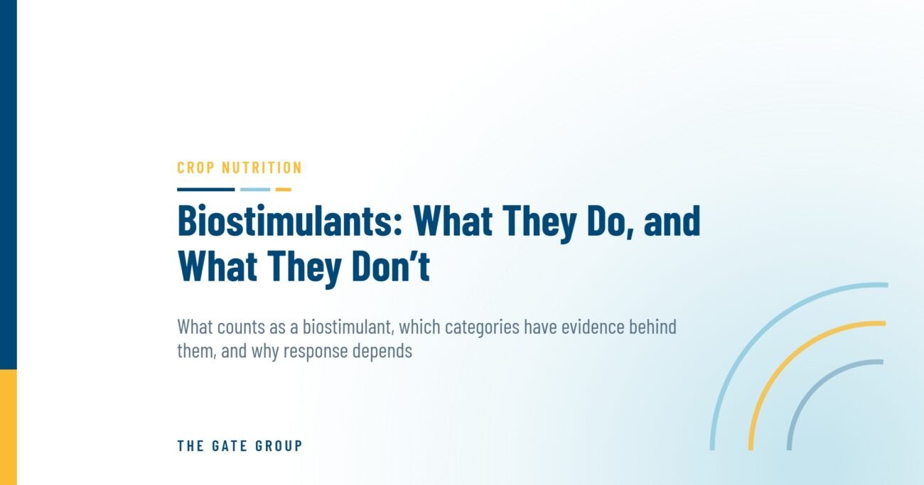 Biostimulants: What They Do, and What They Don’t — The Gate Group