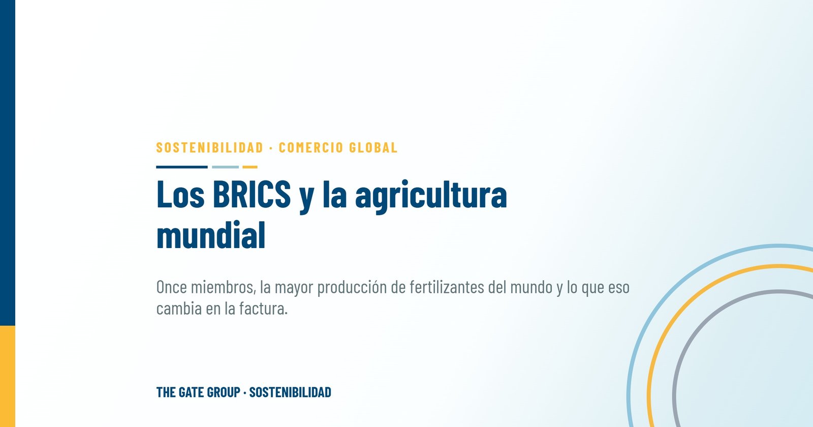 Cultivar poder: cómo los BRICS están dando forma al futuro de la agricultura mundial