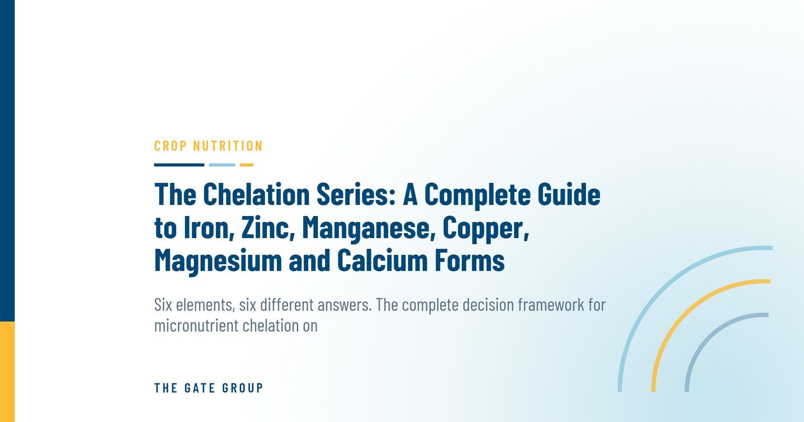 The Chelation Series: A Complete Guide to Iron, Zinc, Manganese, Copper, Magnesium and Calcium Forms — The Gate Group