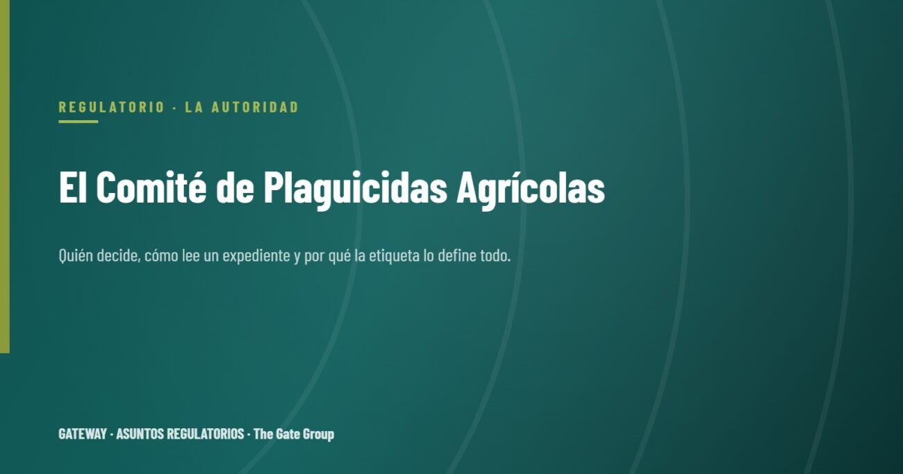 Entender el Comité de Plaguicidas Agrícolas: quién decide y cómo