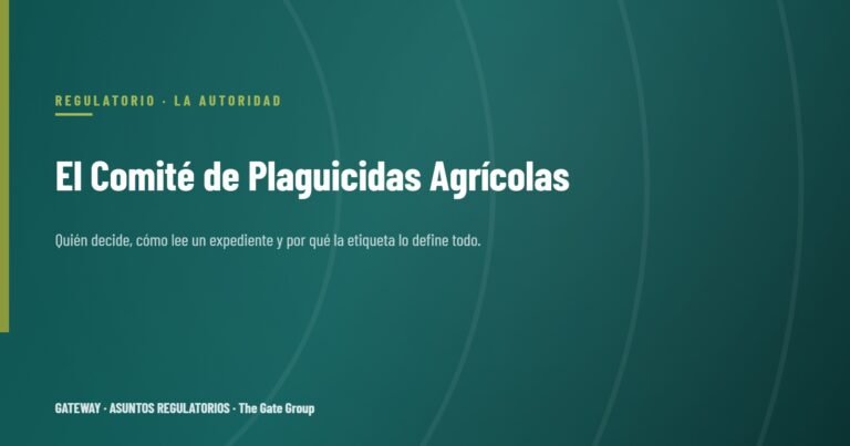 Entender el Comité de Plaguicidas Agrícolas: quién decide y cómo