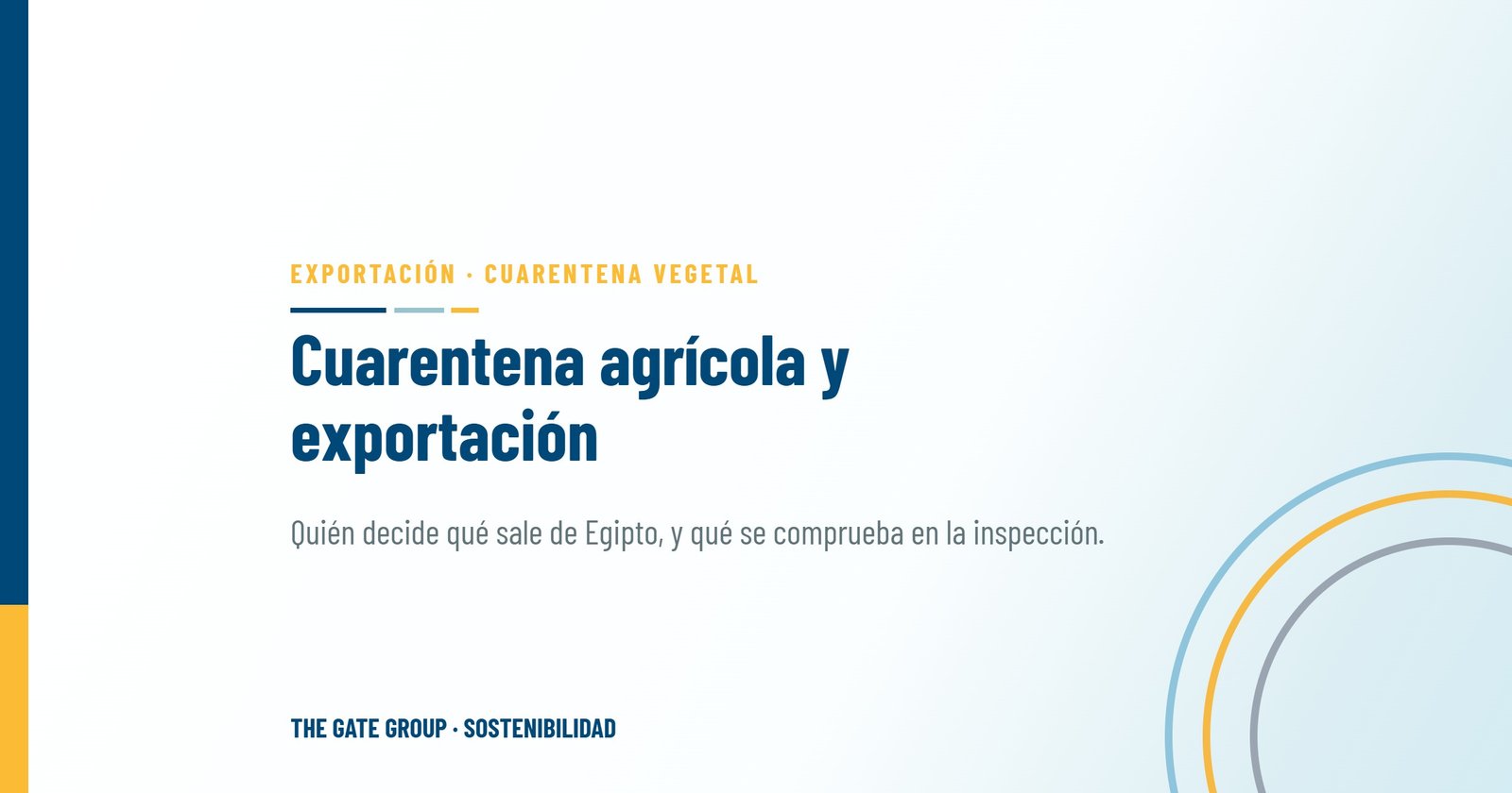 Cómo decide la cuarentena agrícola egipcia qué envíos llegan a los mercados del mundo