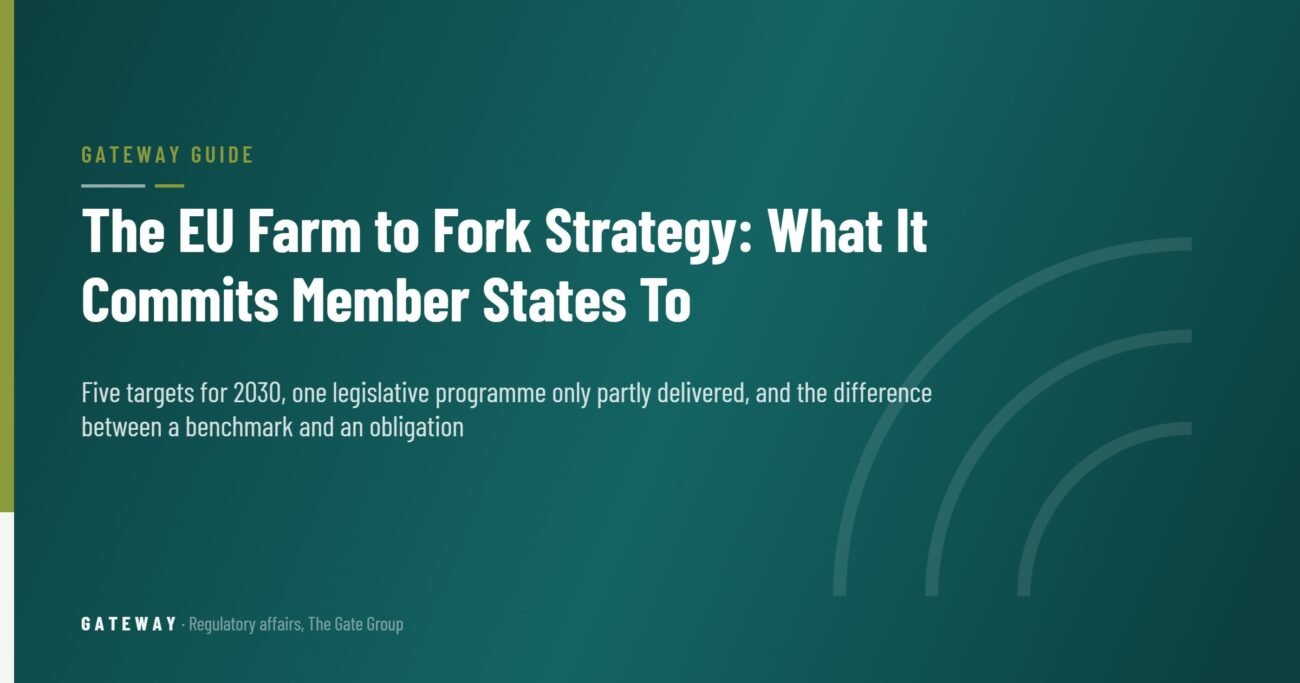 The EU Farm to Fork Strategy: What It Commits Member States To — GateWay Guide