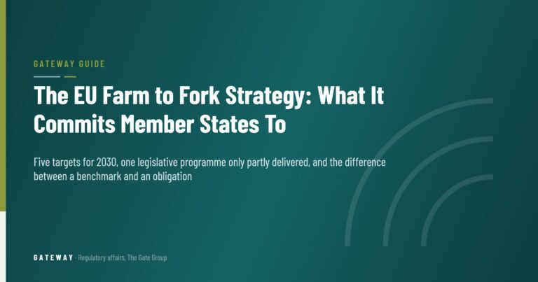 The EU Farm to Fork Strategy: What It Commits Member States To — GateWay Guide