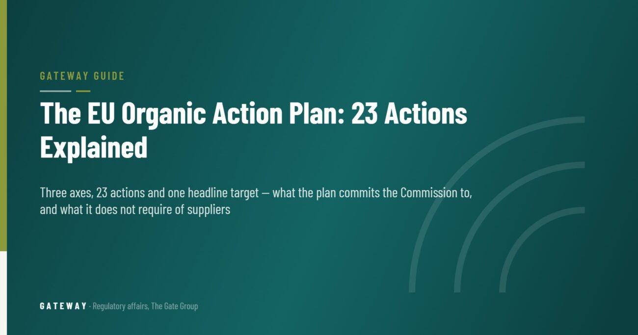 The EU Organic Action Plan: 23 Actions Explained — GateWay Guide