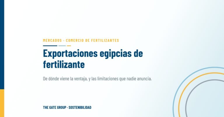 Exportaciones egipcias de fertilizante: las oportunidades y las limitaciones que nadie anuncia