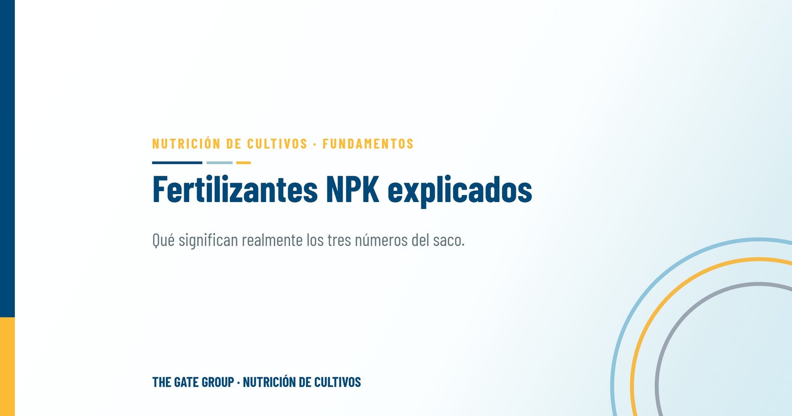 Fertilizantes NPK explicados