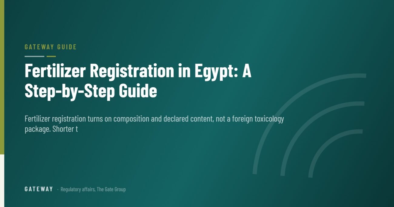 Fertilizer Registration in Egypt: A Step-by-Step Guide — GateWay Guide
