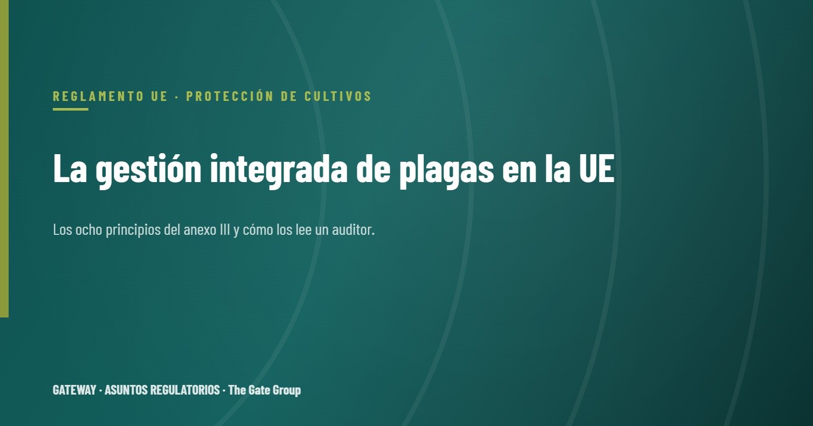La gestión integrada de plagas según las normas de la UE