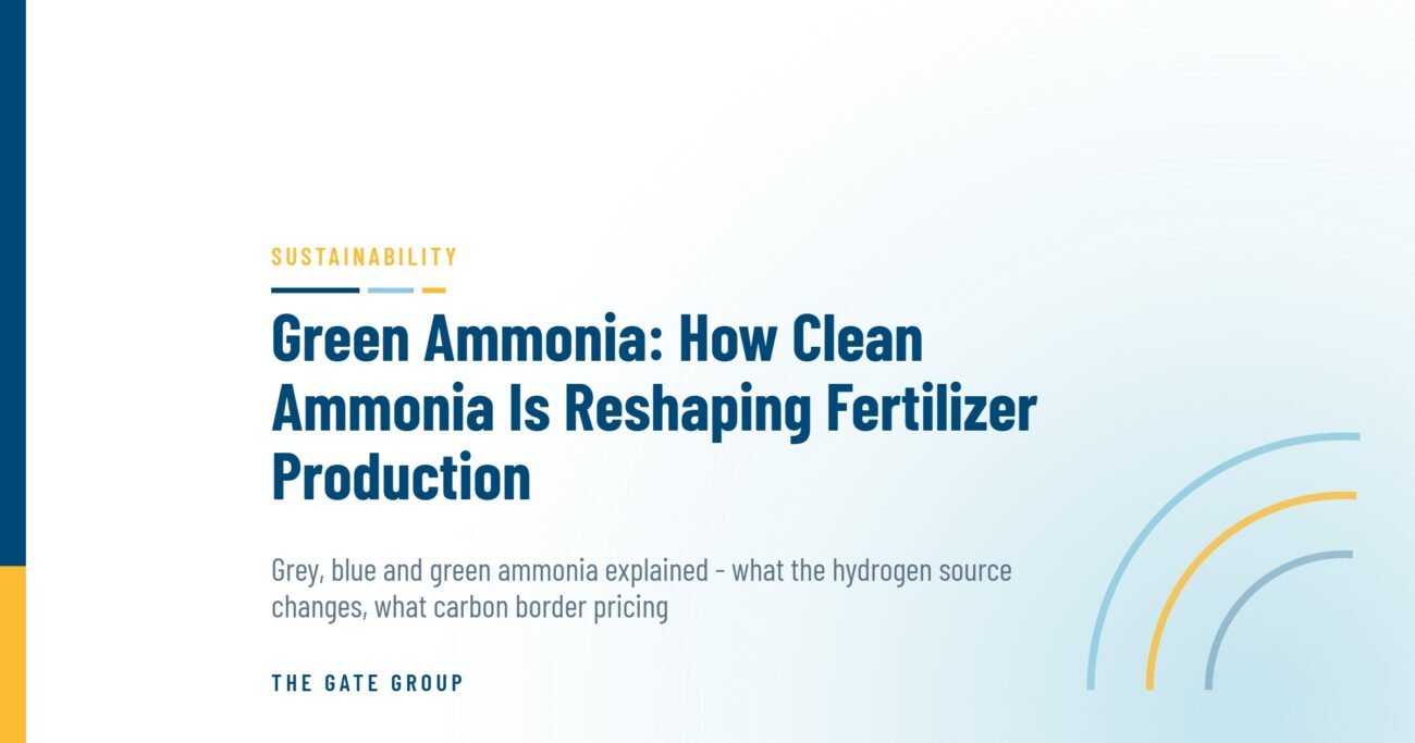 Green Ammonia: How Clean Ammonia Is Reshaping Fertilizer Production — The Gate Group