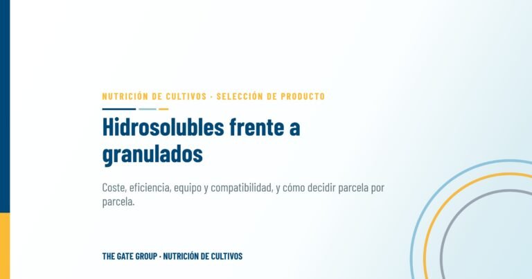 Fertilizantes hidrosolubles frente a granulados: cuál encaja en su explotación?