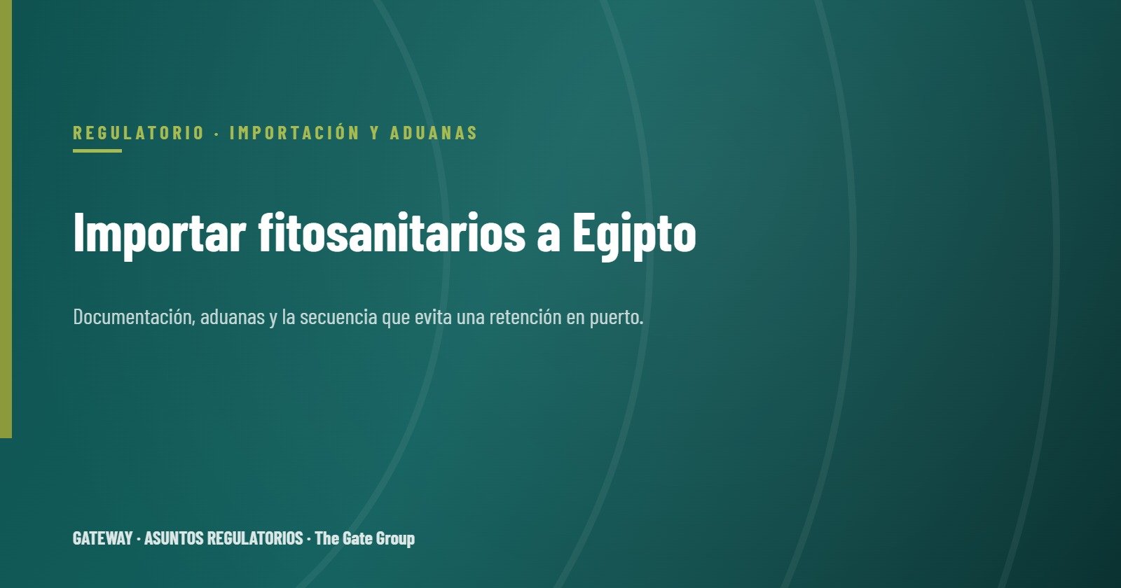 Importar fitosanitarios a Egipto: documentación, aduanas y la secuencia que importa
