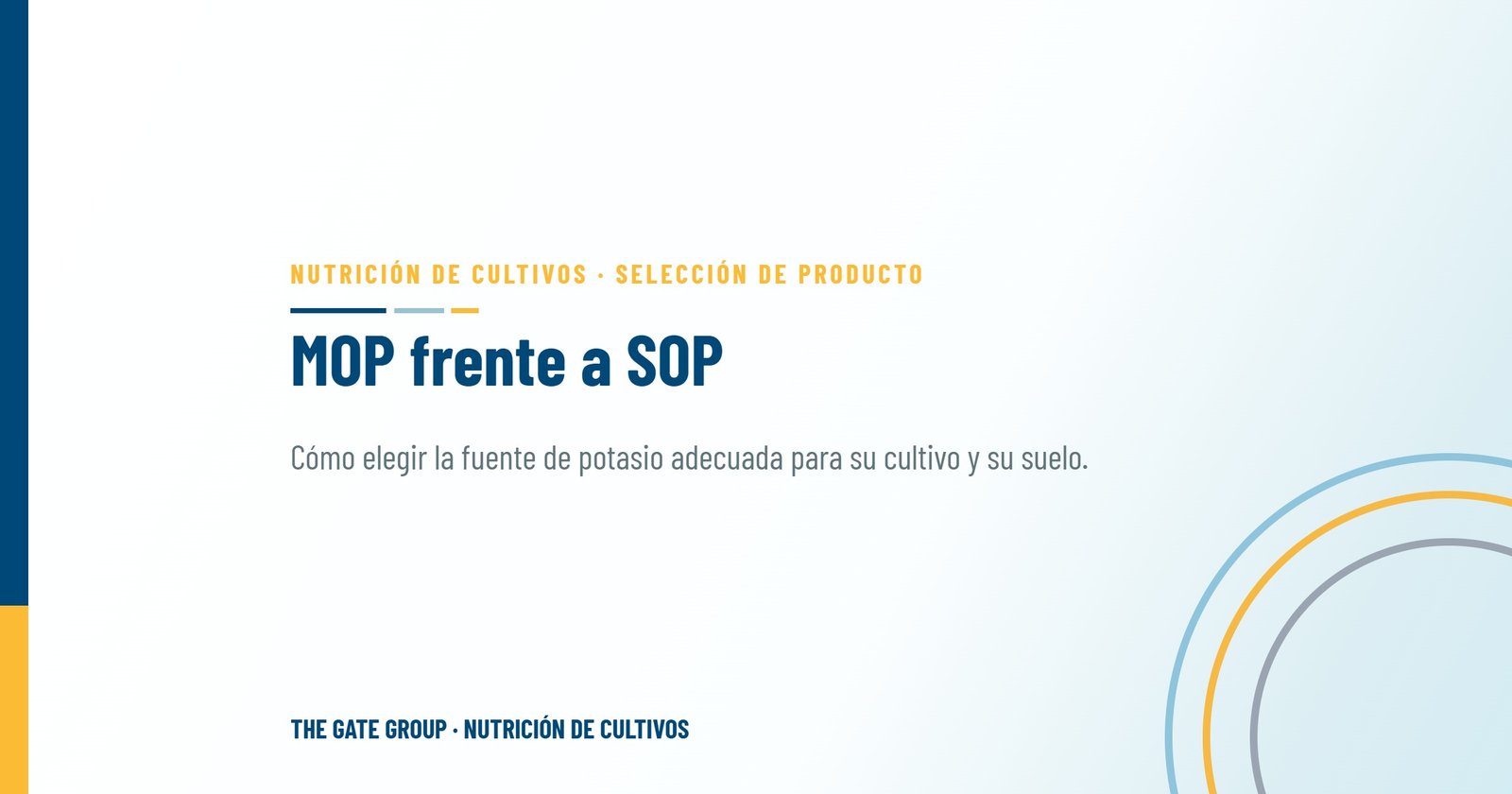 MOP frente a SOP: elegir la fuente de potasio adecuada para su cultivo