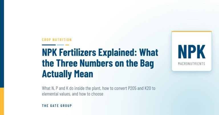 NPK Fertilizers Explained: What the Three Numbers on the Bag Actually Mean — The Gate Group