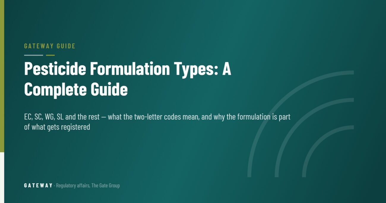 Pesticide Formulation Types: A Complete Guide — GateWay Guide