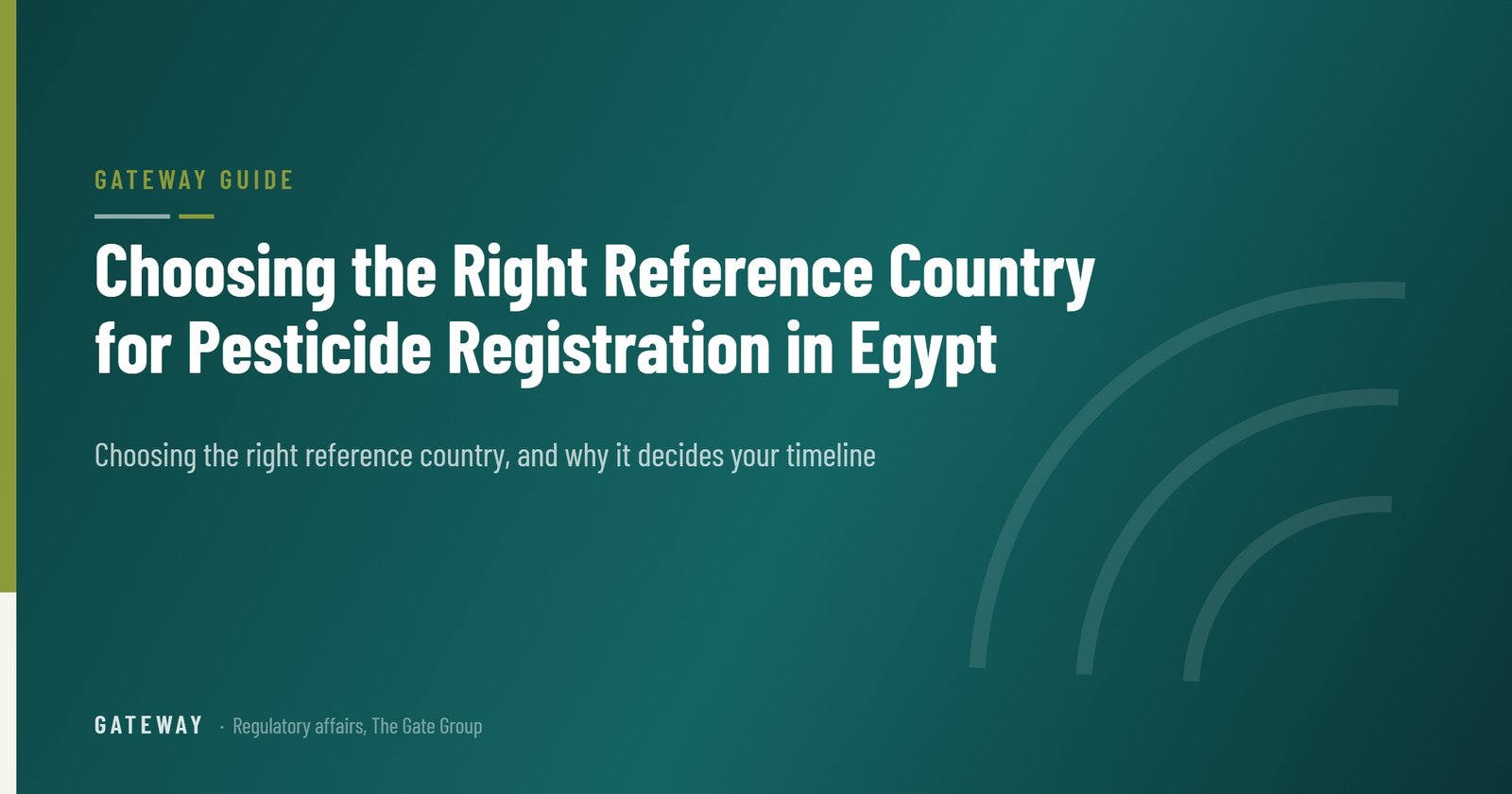 Choosing the Right Reference Country for Pesticide Registration in Egypt — GateWay Guide
