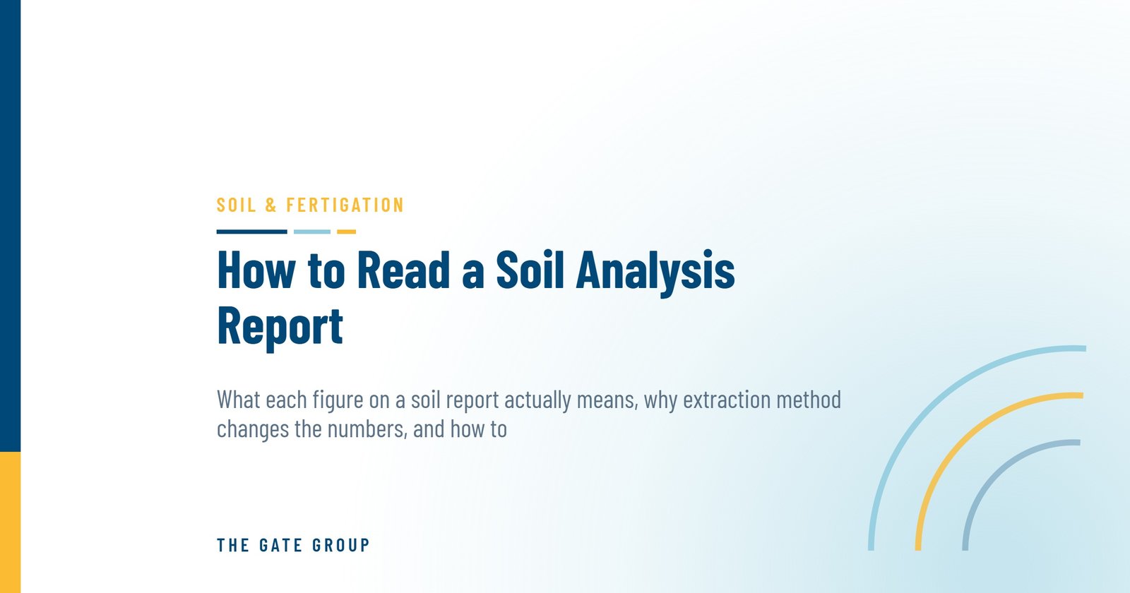 How to Read a Soil Analysis Report — The Gate Group