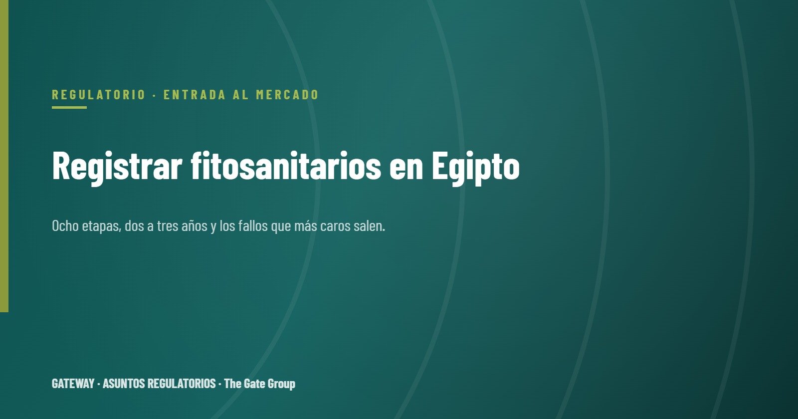 Registrar productos fitosanitarios en Egipto: lo que un fabricante internacional debe saber antes de empezar