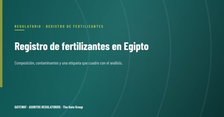 Registro de fertilizantes en Egipto: guía paso a paso