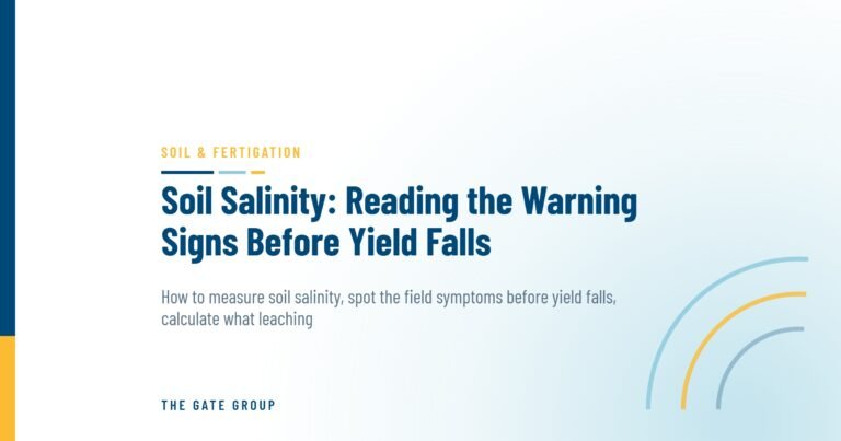 Soil Salinity: Reading the Warning Signs Before Yield Falls — The Gate Group