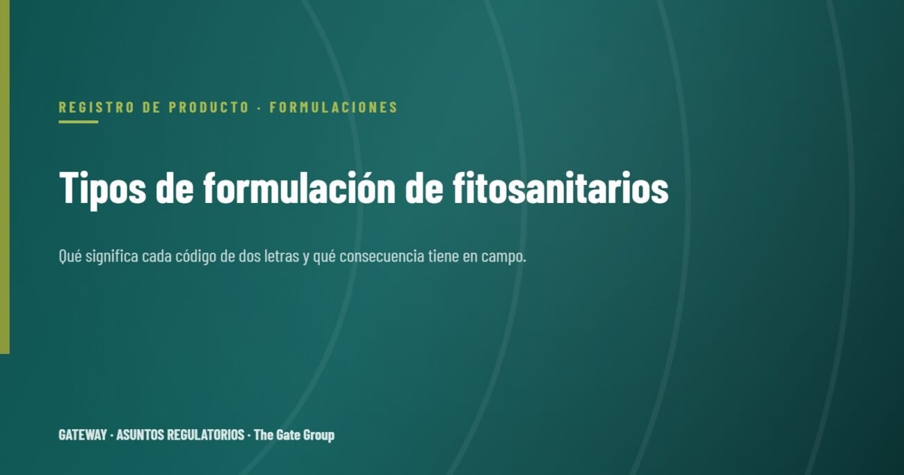 Tipos de formulación de fitosanitarios: guía completa