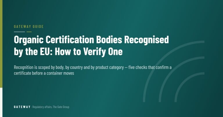 Organic Certification Bodies Recognised by the EU: How to Verify One — GateWay Guide