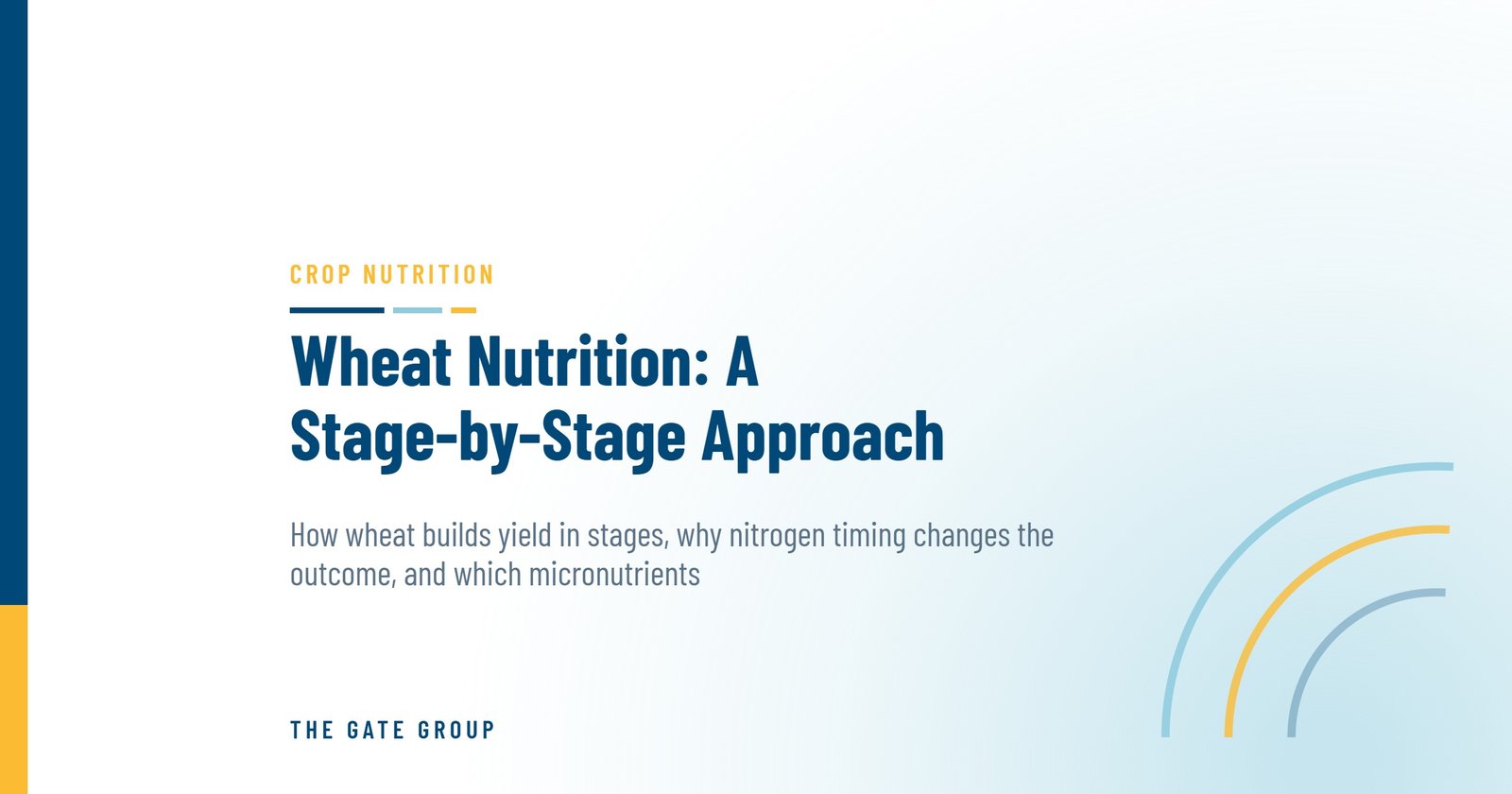 Wheat Nutrition: A Stage-by-Stage Approach — The Gate Group