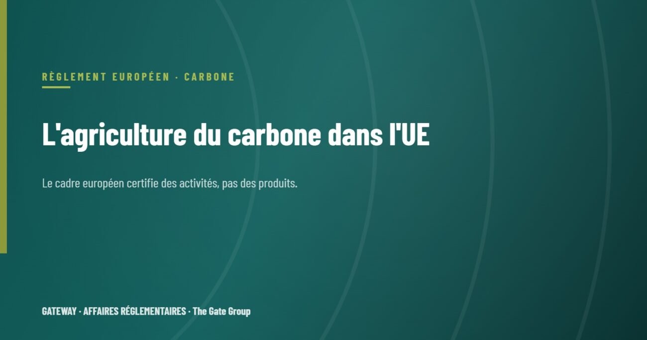 L'agriculture du carbone dans l'UE : les ouvertures pour les fournisseurs d'intrants organiques