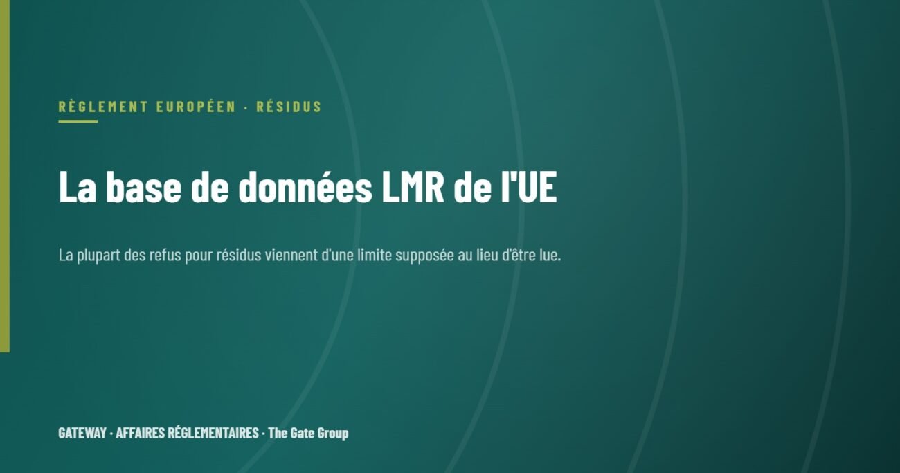 La base de données LMR de l'UE : comment vérifier une limite avant d'expédier