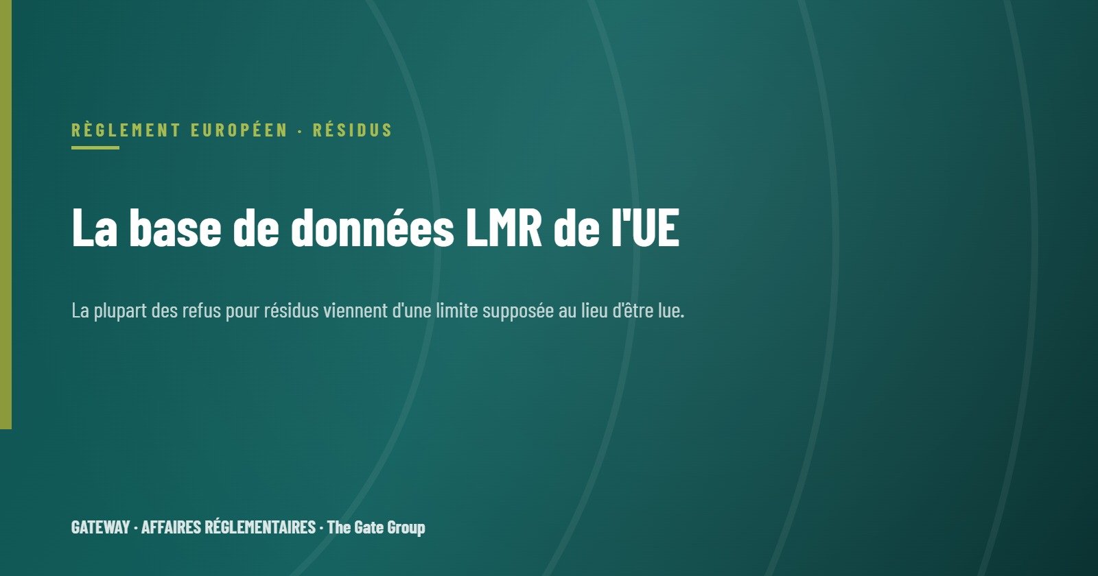 La base de données LMR de l'UE : comment vérifier une limite avant d'expédier