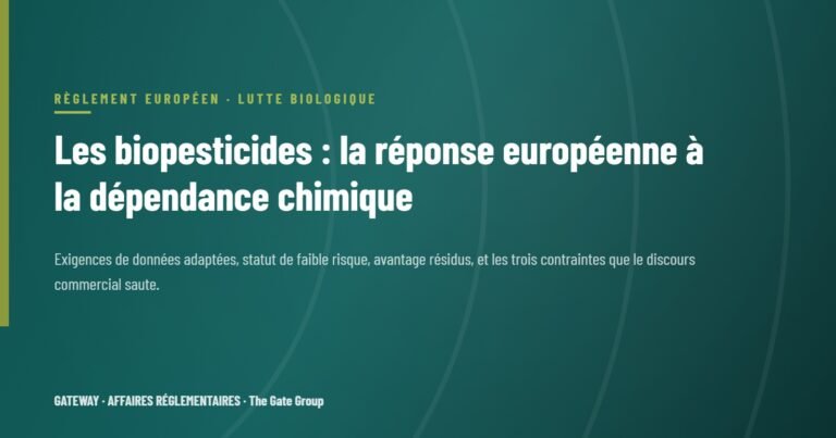 Les biopesticides : la réponse européenne à la dépendance chimique