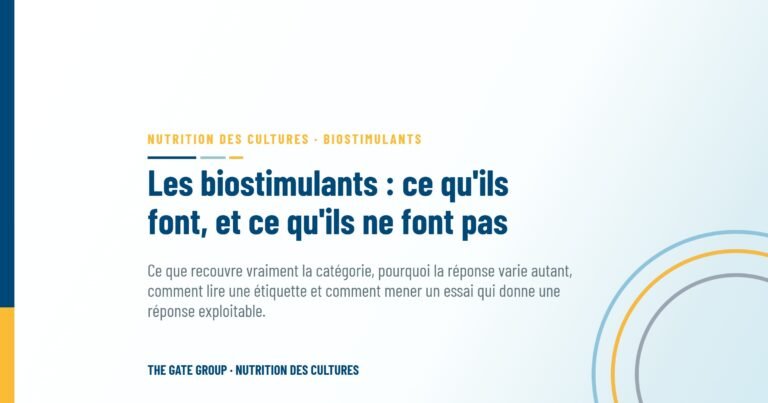 Les biostimulants : ce qu'ils font, et ce qu'ils ne font pas