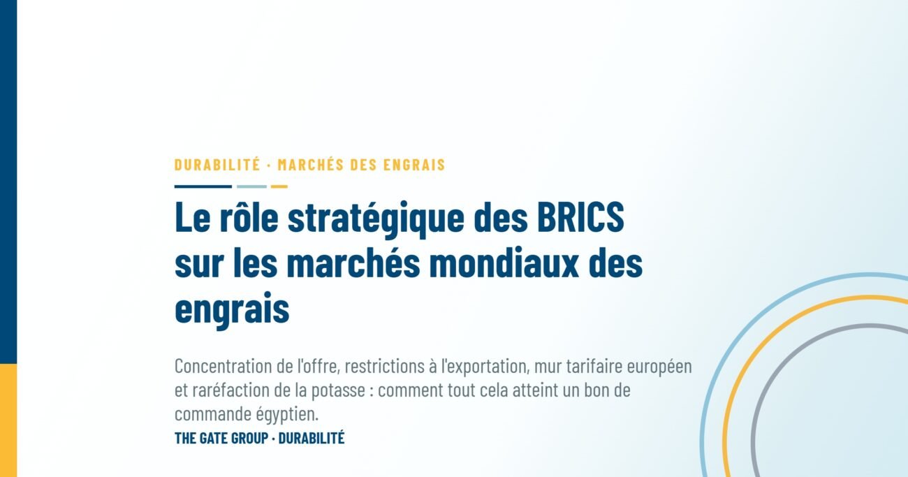 Le rôle stratégique des BRICS sur les marchés mondiaux des engrais