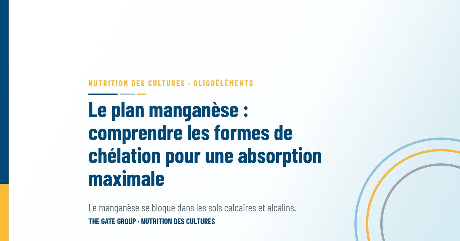 Le plan manganèse : comprendre les formes de chélation pour une absorption maximale
