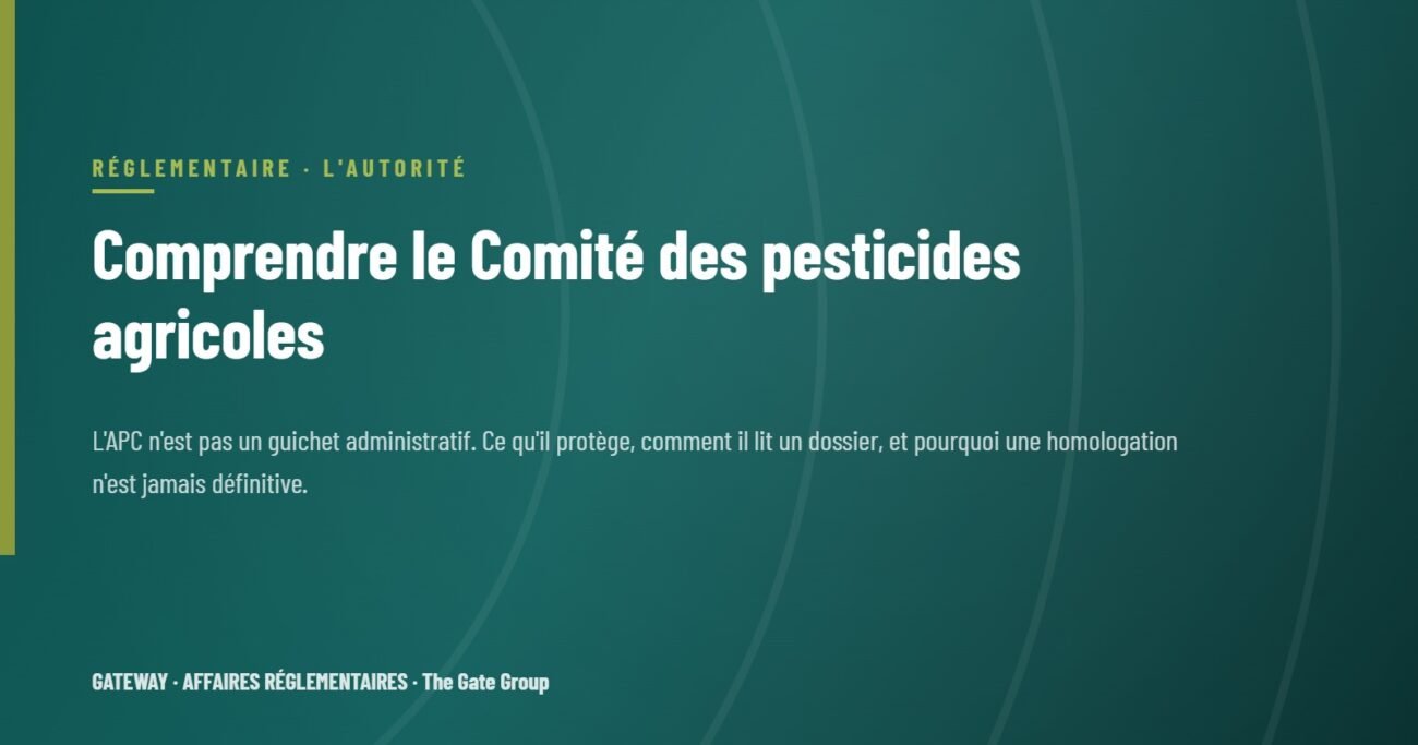 Comprendre le Comité des pesticides agricoles : qui décide, et comment