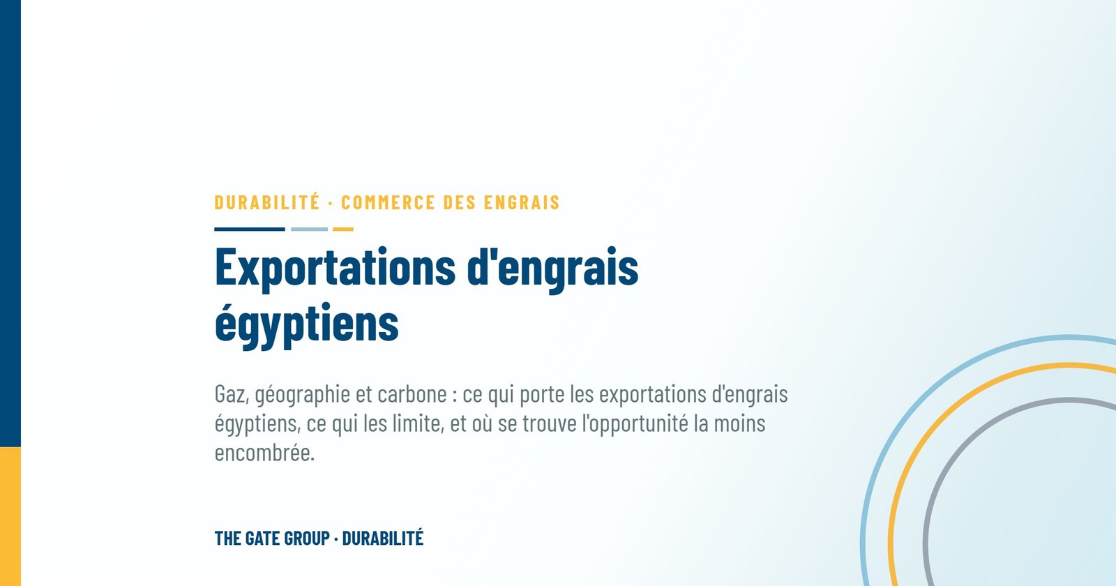 Exportations d'engrais égyptiens : les opportunités, et les contraintes dont personne ne fait la publicité