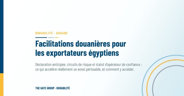 Facilitations douanières pour les exportateurs égyptiens : ce qui existe, et qui y a réellement droit