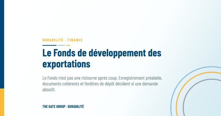 Le Fonds de développement des exportations : ce qu'il soutient, et ce que les exportateurs comprennent de travers