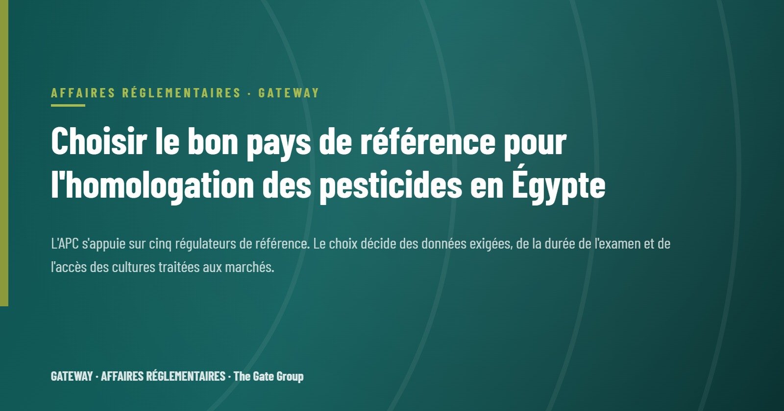 Choisir le bon pays de référence pour l'homologation des pesticides en Égypte