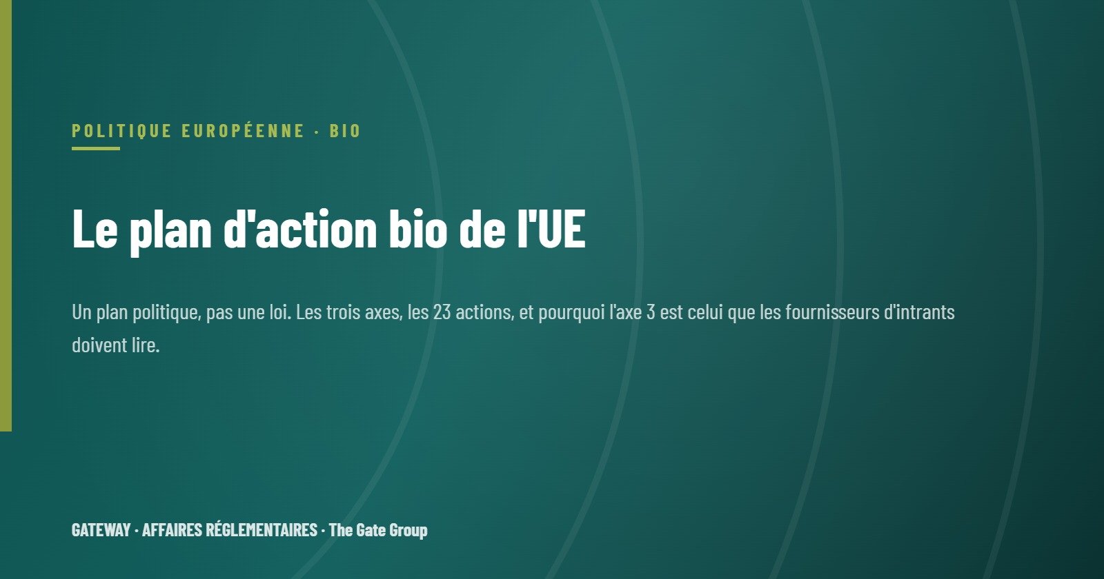 Le plan d'action bio de l'UE : les 23 actions expliquées