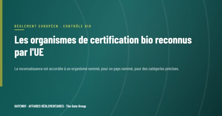 Les organismes de certification bio reconnus par l'UE : comment en vérifier un
